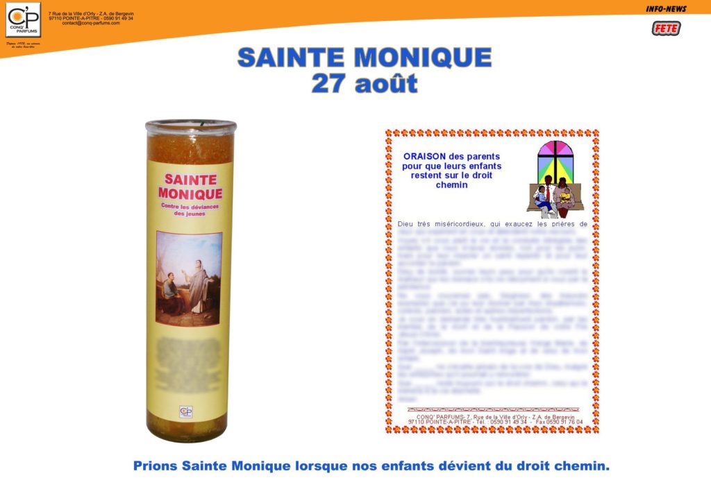 Sainte Monique Conq Parfums